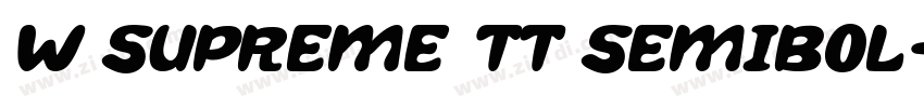 W Supreme TT SemiBol字体转换